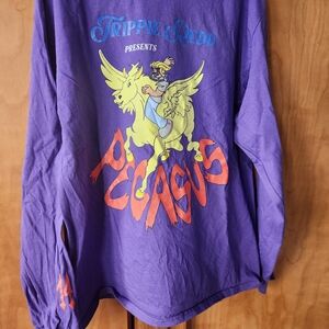 Trippie Red Pegasus 1400 T Shirt Size XL Long Sleeve Purple Rare